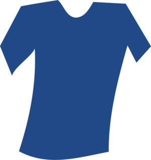 clip art clipart svg openclipart color blue white blank air clothing clothes shirt waving t-shirt short sleeved dressed collar dressing tee-shirt o-neck 剪贴画 颜色 白色 蓝色 衣服