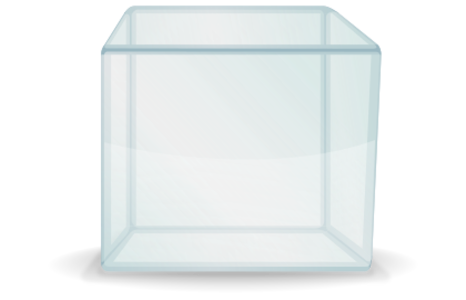 clip art clipart svg openclipart color cube box glass shape transparent see-through plexiglass 剪贴画 颜色 玻璃