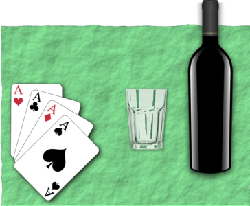 clip art clipart svg openclipart color card alcohol glass bottle wine playing drinking cards four gambling casino template poker aces 剪贴画 颜色 卡牌 卡片 玻璃