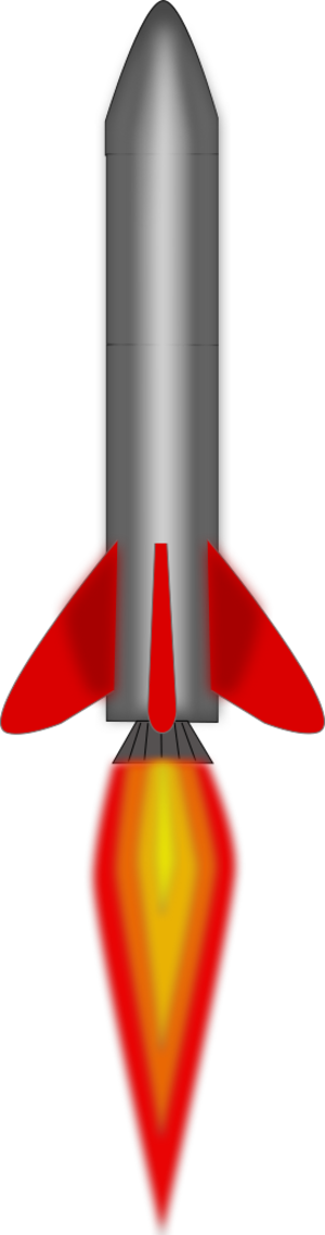 clip art clipart svg openclipart red grey color power orange war weapon missile take off take-off blast-off launch balst 剪贴画 颜色 红色 橙色 灰色
