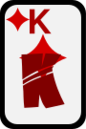 clip art clipart svg openclipart red black color card king cards diamonds deck gambling casino gamble 剪贴画 颜色 黑色 红色 卡牌 卡片