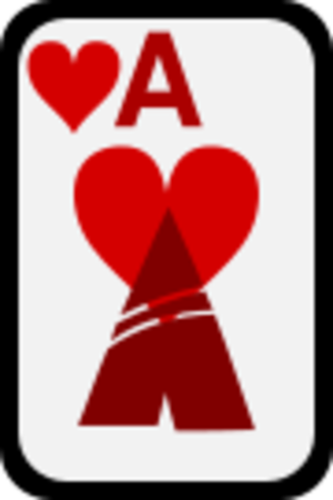 clip art clipart svg openclipart red black color card hearts cards deck gambling casino gamble ace 剪贴画 颜色 黑色 红色 卡牌 卡片