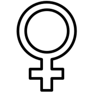 clip art clipart svg openclipart black white woman 图标 sign symbol female women international female symbol sex 剪贴画 符号 标志 女人 女性 黑色 白色