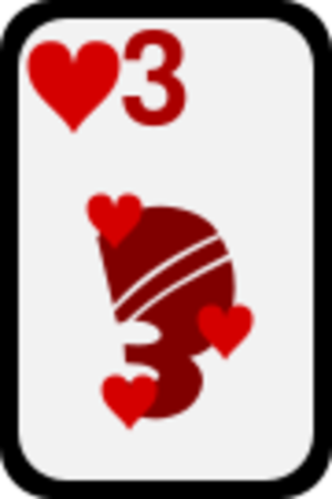 clip art clipart svg openclipart red black color card hearts three cards deck gambling casino gamble 剪贴画 颜色 黑色 红色 卡牌 卡片