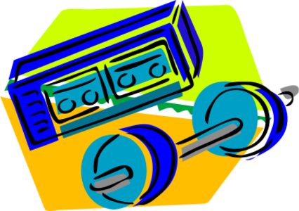 clip art clipart image svg openclipart cartoon head equipment 运动 system stereo tape weightlifting above gym weights weightlifter casette radio raceiver 剪贴画 卡通 器材