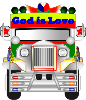 clip art svg openclipart color 交通 vehicle sign symbol truck photorealistic caravan philippines slogan travelling jeepney philippine jeepney god is love 剪贴画 颜色 符号 标志