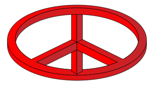 clip art clipart svg openclipart red 图标 sign symbol 3d logo peace optical illusion optical cnd illusion 剪贴画 符号 标志 红色