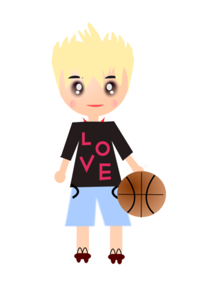 clip art clipart svg openclipart color 动物 play child kid 男孩 人物 cartoon man ball 运动 game basketball playing male win wolf 剪贴画 颜色 卡通 男人 男性 游戏 小孩 儿童 球