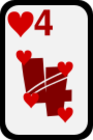 clip art clipart svg openclipart red black color card hearts cards four deck gambling casino gamble 剪贴画 颜色 黑色 红色 卡牌 卡片