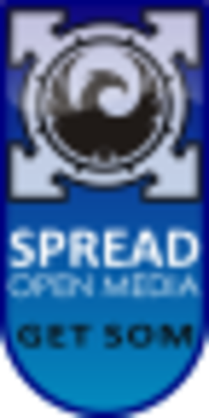clip art clipart svg openclipart blue 图标 sign label sticker logo campaign som spread open media 剪贴画 标志 蓝色 标签