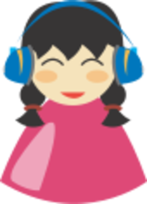clip art clipart image svg openclipart color 音乐 woman kid cartoon female happy character 女孩 listen pink cute anime young radio handset headphone 剪贴画 颜色 卡通 女人 女性 小孩 儿童 可爱 粉红 粉红色 年轻