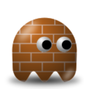 clip art clipart svg openclipart brown bricks 图标 funny science fiction game pattern character space profile shiny arcade brick reflective alien user pacman baddie extraterrestrial brickman 剪贴画 游戏 花样 头像 头部