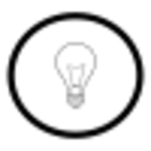 clip art clipart svg openclipart black white grayscale 图标 pictogram light bulb idea on switched on solution thought light bulb eureka 剪贴画 黑色 白色 去色
