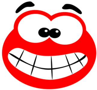 clip art clipart svg openclipart red color white mouth face smiling smile big little grinning grin blob 剪贴画 颜色 白色 红色 微笑