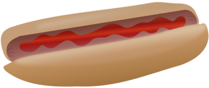 clip art clipart svg openclipart color 食物 dinner lunch menu fastfood fast food serve bun dressing ketchup salad catsup hotdog frankfurter relish wiener hot dog 剪贴画 颜色 菜单