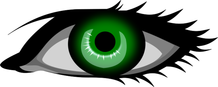 clip art clipart svg openclipart green black color drawing reflection left human sight organ see eyesight watch left eye 剪贴画 颜色 绿色 草绿 黑色 人类 人