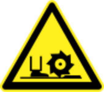 clip art clipart svg openclipart black yellow factory 图标 sign warning hazard danger triangle cutter triangular machinery blade rotating 剪贴画 标志 黑色 黄色 危险 警告 三角形