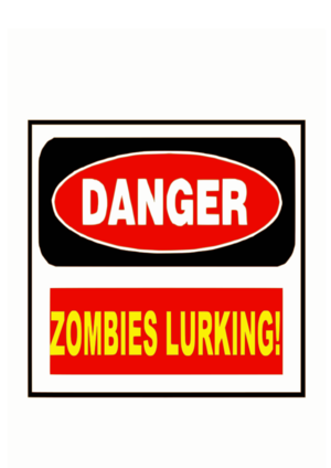 clip art clipart svg openclipart red black color white sign humor zombie warning table danger signpost board caution humorous zombies lurk lurking 剪贴画 颜色 标志 黑色 白色 红色 路标 指示牌 危险 警告