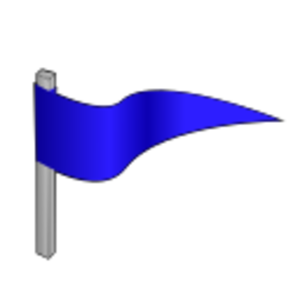svg small blue symbol flag waving pole 符号 蓝色 旗帜