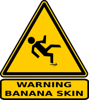 clip art clipart svg openclipart black yellow 图标 sign symbol funny label humor warning road sign product slippery hazard danger triangle roadsign caution information triangular traffic sign labelling biohazard banana skin 剪贴画 符号 标志 黑色 黄色 路标 标签 危险 警告 三角形