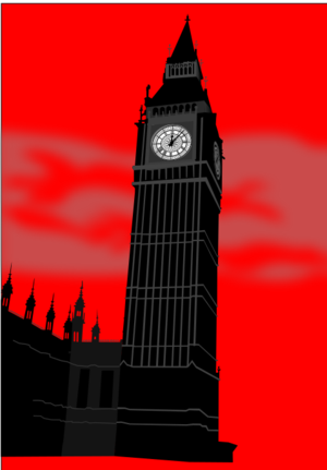 building clip art clipart svg openclipart red black white silhouette big ben london tourist sightseeing attraction uk house of parliament westminster united kingdom 剪贴画 剪影 黑色 白色 红色 建筑 建筑物
