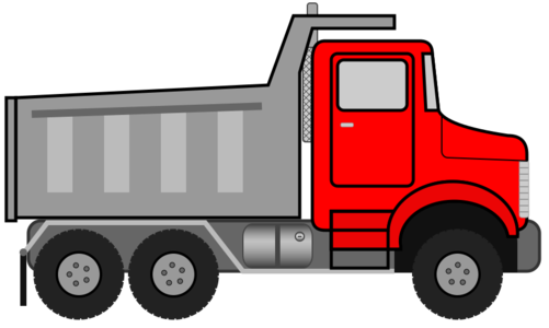 clip art clipart svg openclipart red grey transportation 交通 vehicle wheels 图标 truck tire heavy dump truck 剪贴画 红色 运输 灰色