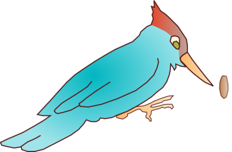 clip art clipart svg openclipart color blue nature 动物 bird wood hole woodpecker pecker 剪贴画 颜色 蓝色 鸟 木制品 木材 木头