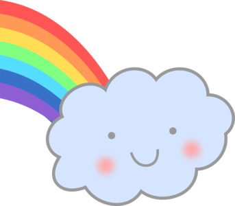 clip art clipart svg openclipart colorful red blue happy smile cute rainbow cloud baby blue smiling cloud flush flushed sleepy cheeks cheek 剪贴画 红色 蓝色 彩色 微笑 可爱 多彩