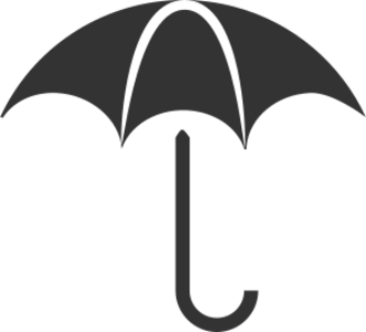 clip art clipart svg openclipart black white 图标 sign symbol pictogram protection umbrella rain pictograph protect 剪贴画 符号 标志 黑色 白色 保护