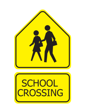 clip art clipart svg openclipart black yellow sign school warning traffic adult pupil roadsign crossing caution pedestrians attention adults pupils yield 剪贴画 标志 黑色 黄色 路标 学校 警告