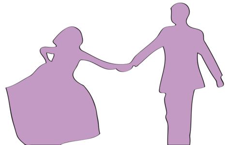 clip art clipart svg openclipart color 爱情 silhouette woman female man 女孩 purple two male couple suit pair marriage guz just married brlack fress 剪贴画 颜色 男人 剪影 男性 女人 女性 紫色