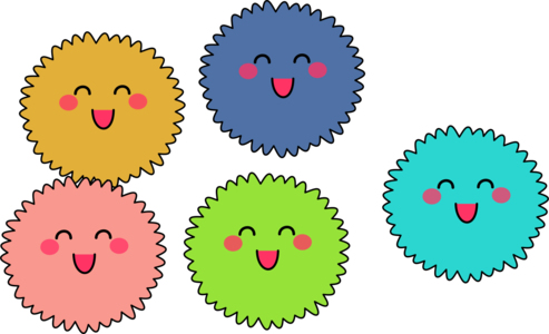 clip art clipart svg openclipart colorful color cartoon emotion happy smiling smile creatures emoticon 剪贴画 颜色 卡通 彩色 微笑 多彩