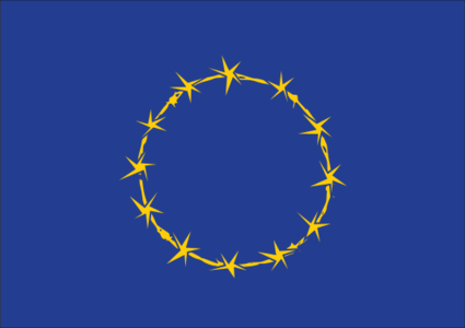 svg yellow symbol country flag flags war capitalism imperialism europe eu european union peace barbed wire 符号 黄色 旗帜 欧洲
