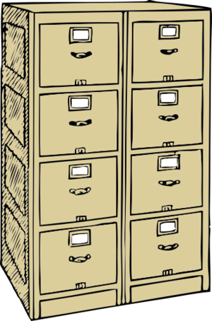 clip art clipart svg public domain office paper storage file furniture cabinet 剪贴画 办公 文档 文件