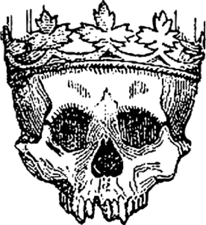 clip art clipart svg openclipart black line art white vintage contour head king skeleton skull etching engraving crown 剪贴画 线描 线条画 黑色 白色 轮廓
