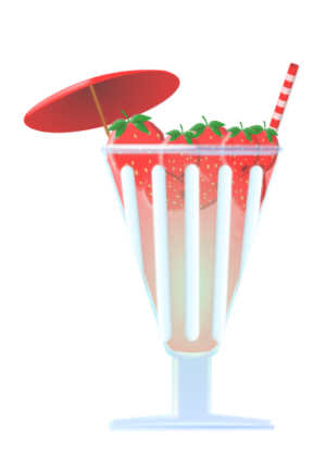 clip art clipart svg openclipart red cup color cold ice summer alcohol glass party straw umbrella punch refreshing bowle strawberrry 剪贴画 颜色 红色 夏天 夏季 夏日 派对 宴会 玻璃