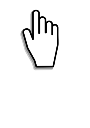 clip art clipart svg openclipart black computer white 图标 symbol hand desktop mouse shape finger point pointer pointing cursor 剪贴画 符号 计算机 电脑 黑色 白色 手