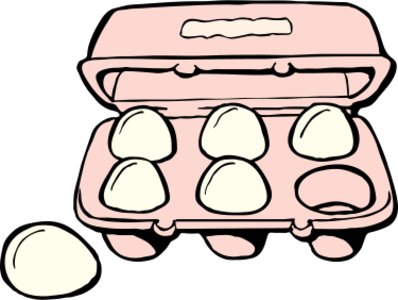 clip art clipart svg openclipart 食物 carton cooking kitchen eating cook eat egg eggs item six pack supermarket package fridge omelette 剪贴画 吃的
