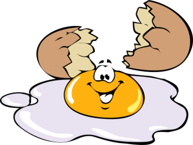 clip art clipart image svg openclipart 食物 yellow white cartoon smiling smile broken breakfast eat egg fried sunny side up eggyellow eggwhite 剪贴画 卡通 白色 黄色 微笑 吃的