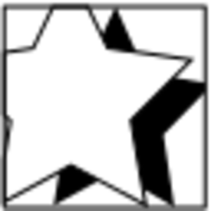 clip art clipart svg openclipart black white symbol pictogram stars star signpost service square badge shade 2d favorite 剪贴画 符号 黑色 白色 路标 正方形 矩形 方形 指示牌 星星