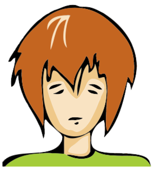 clip art clipart svg openclipart color 男孩 人物 图标 person profile avatar sad user bad day emo 剪贴画 颜色 人类 头像 头部