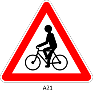svg road sign symbol bicycle cycle cycling traffic street route 符号 标志 公路 马路 道路