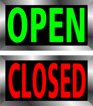 clip art clipart svg openclipart green red frame open shop metal shiny market closed metallic door sign 剪贴画 绿色 草绿 红色 边框 金属