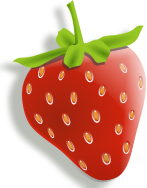 clip art clipart svg openclipart red color 食物 plant 爱情 fruit shadow berries strawberry berry ripe half cream 剪贴画 颜色 红色 植物 阴影 水果