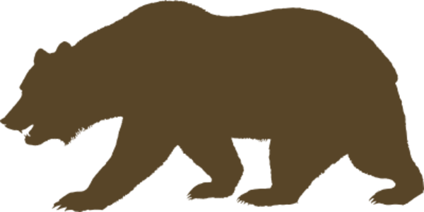 clip art clipart svg openclipart brown color 动物 silhouette mammal outline bear zoo flag biology zoology walking wildlife california grayy salk amirica 剪贴画 颜色 剪影 旗帜 哺乳类动物