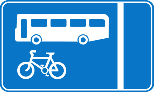 clip art clipart svg openclipart blue transportation drive sign bicycle bike bus traffic direction roadsign information lane bikes only lanes opposite bicycles 剪贴画 标志 蓝色 运输 路标 驾车 方向 箭头