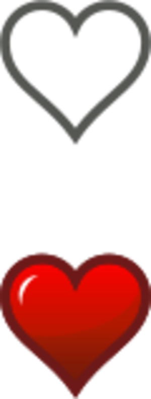 clip art clipart svg openclipart red black color white 爱情 图标 symbol valentine heart hearts two cards loving web above valentine's 剪贴画 颜色 符号 黑色 白色 红色 情人节 心形 心脏