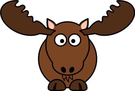 clip art clipart svg openclipart brown color 动物 cartoon mammal deer north america toon moose antler lemming 剪贴画 颜色 卡通 哺乳类动物