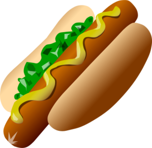 clip art clipart svg openclipart hot color 食物 lunch dog meat eat serving bun snack sausage ketchup hotdog mustard protein hot-dog 剪贴画 颜色 吃的 狗