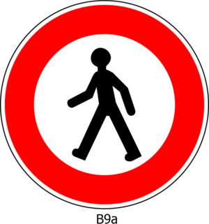 clip art clipart svg openclipart red color white road sign walking warning signal notice circle traffic signpost board roadsign caution information no ban prohibit walk no walking 剪贴画 颜色 标志 白色 红色 路标 圆形 公路 马路 道路 指示牌 警告